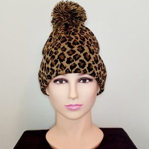 Leopard Print Beanie